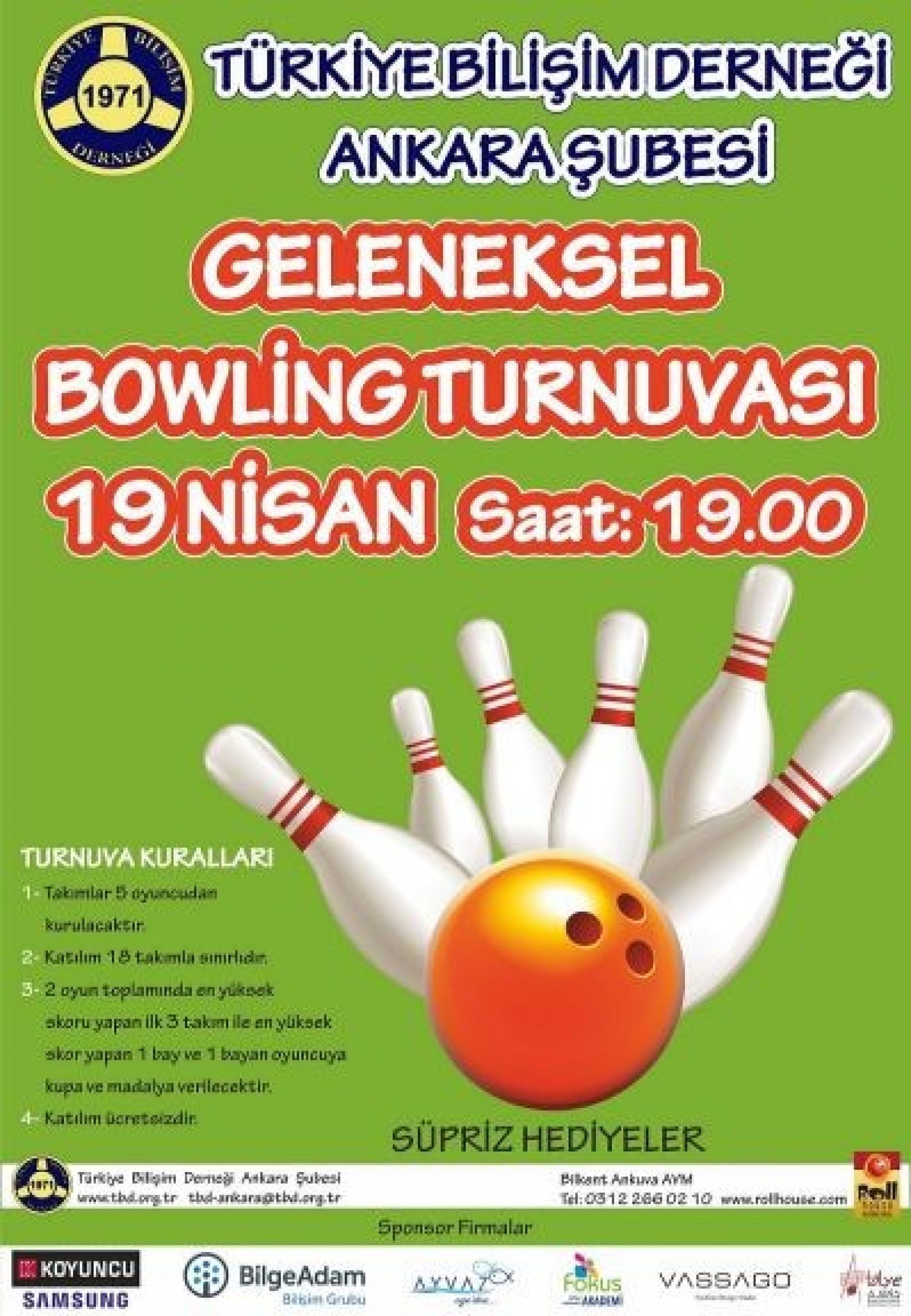 3. Geleneksel Bowling Turnuvası yapıldı
