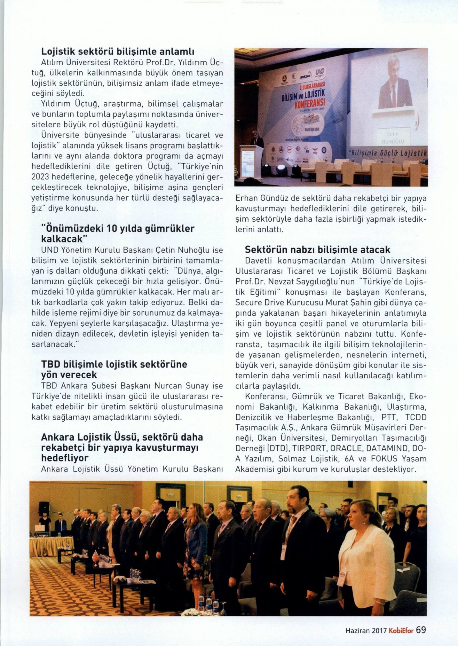 2. Uluslararası Bilişim ve Lojistik Konferansı