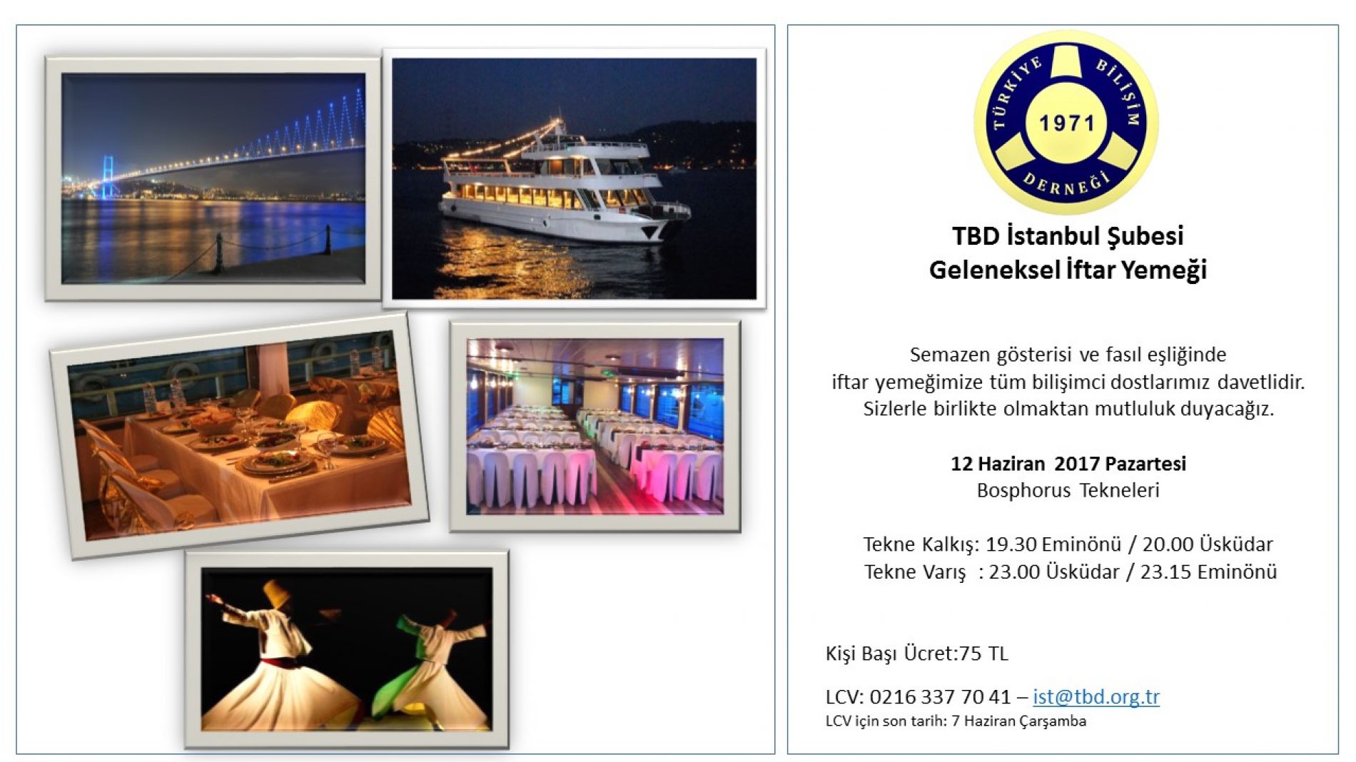 TBD İstanbul Şubesi Geleneksel İftar Yemeği