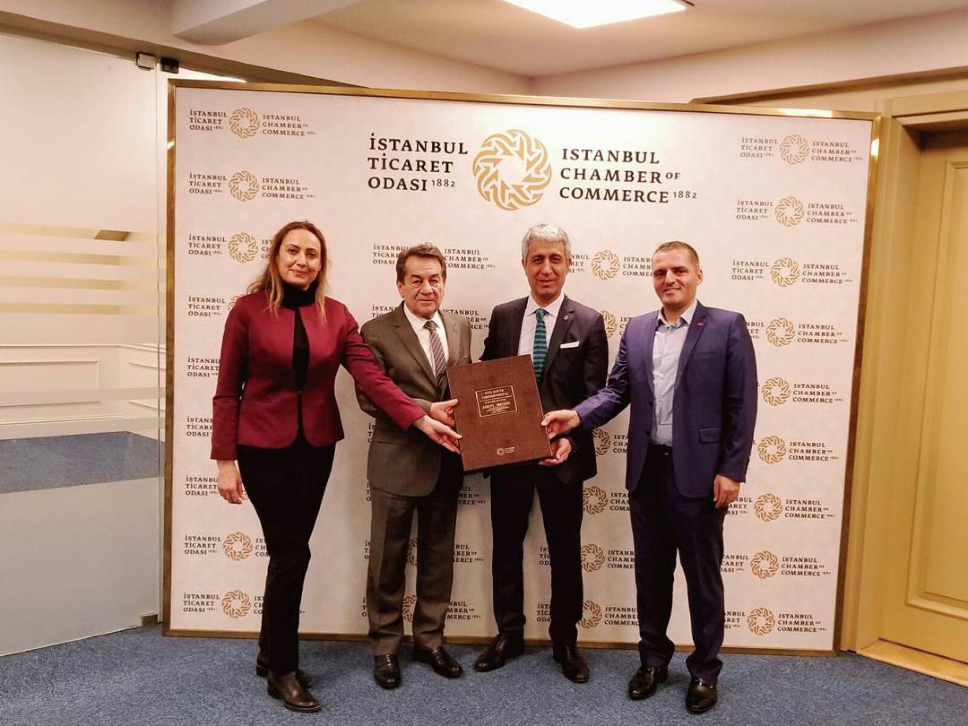 TBD Genel Başkanı Rahmi Aktepe ve TBD İstanbul Şubesi Yönetim Kurulu Başkanı Deniz Tiryakioğlu İTO Yönetim Kurulu Üyesi İlhan Soylu’yu Ziyaret Etti