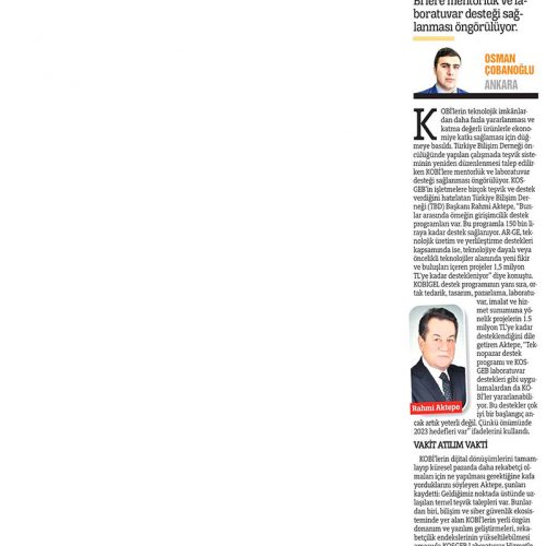 KOBİ’ler İhracatta Sıçrama Yapacak – TÜRKİYE GAZETESİ