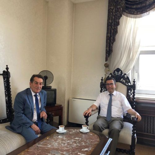 Rahmi AKTEPE, Merkez Valisi Dr. Enis YETER’i Makamında Ziyaret Etti