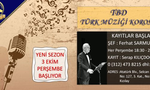 TBD Türk Müziği Korosu Kayıtlar Başladı