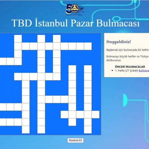 TBD İstanbul 28 Şubat Pazar Bulmacası