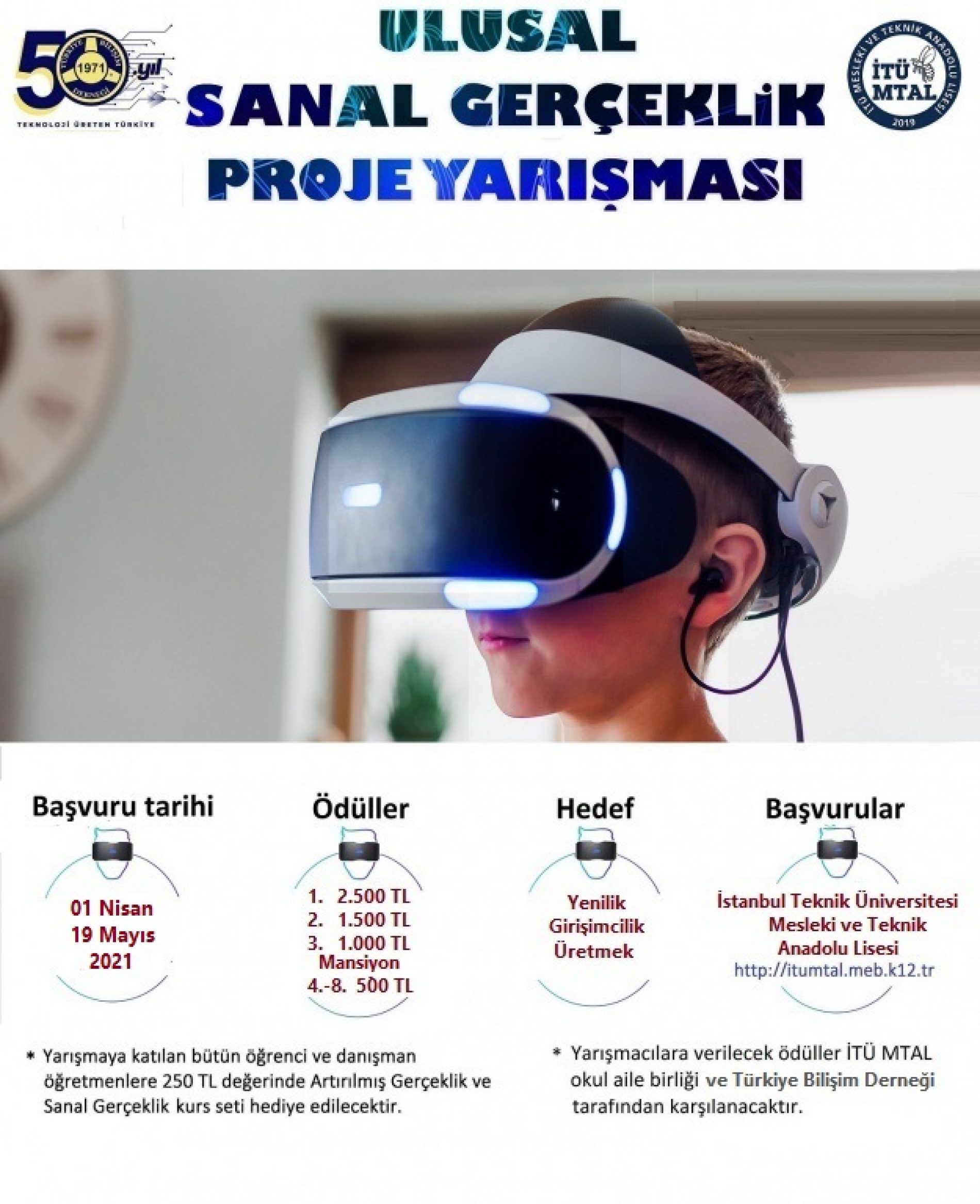 Lise Öğrencilerine Yönelik “ULUSAL SANAL GERÇEKLİK” Proje Yarışması