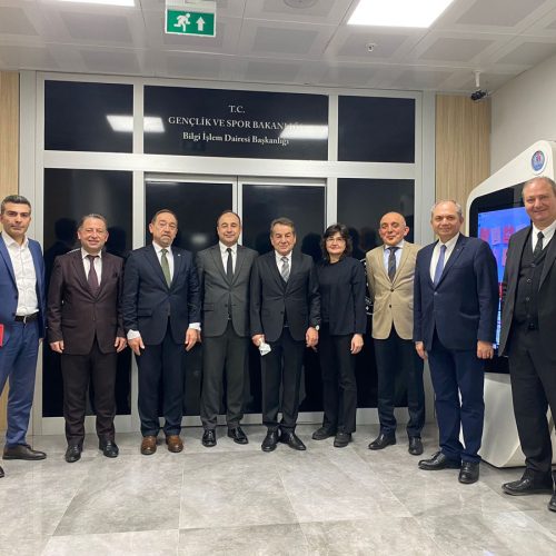 TBD Genel Başkanı Sn. Rahmi AKTEPE T.C Gençlik ve Spor Bakanlığı Bilgi İşlem Daire Başkanı Sn. Dr. İbrahim SEMİZOĞLU’nu Makamında Ziyaret Etti