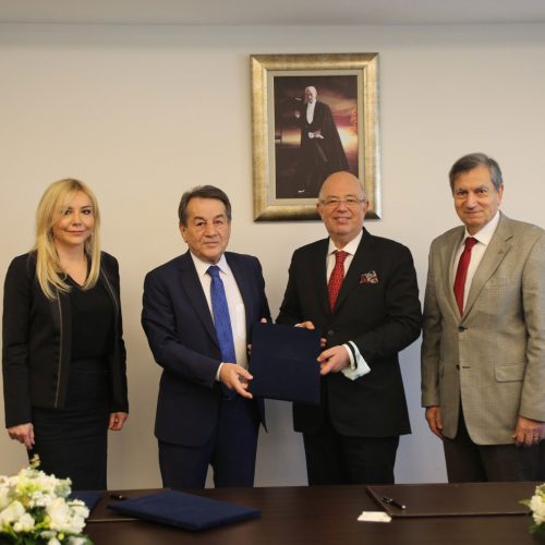 TBD Genel Başkanı Sayın Rahmi AKTEPE ve TBD Heyeti Atılım Üniversitesi Rektörü Sayın Prof. Dr. Yıldırım Üçtuğ’u Ziyaret Etti