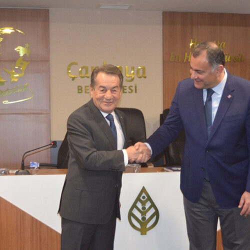 TBD Genel Başkanı Sayın Rahmi AKTEPE Çankaya Belediyesi Başkanı Sayın Alper TAŞDELEN’i Makamında Ziyaret Etti