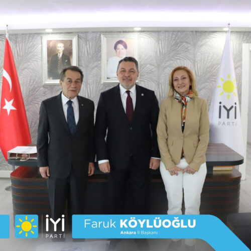 Türkiye Bilişim Derneği Genel Başkanı Sayın Rahmi AKTEPE ve TBD – CEPIS Koordinatörü Sayın Serap BİLGİÇ AKTEPE İyi Parti Ankara İl Başkanı Sayın Faruk KÖYLÜOĞLU’nu Makamında Ziyaret Etti