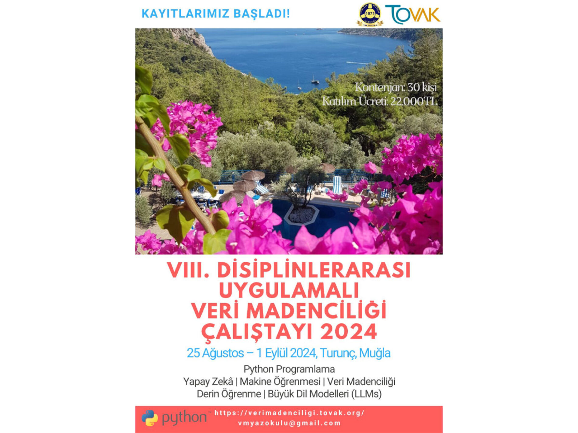 VIII. Disiplinlerarası Uygulamalı Veri Madenciliği Çalıştayı 2024